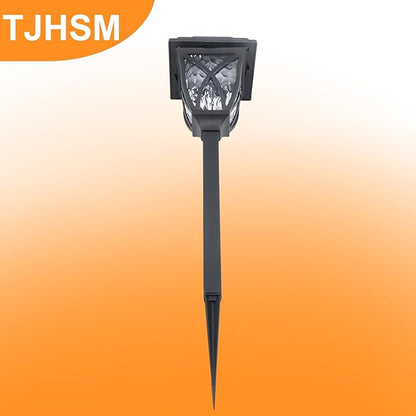 6 Pack Solar Lights Outdoor for Garden Pathway Walkway Driveway Yard Lawn Landscape Lighting (Warm White)