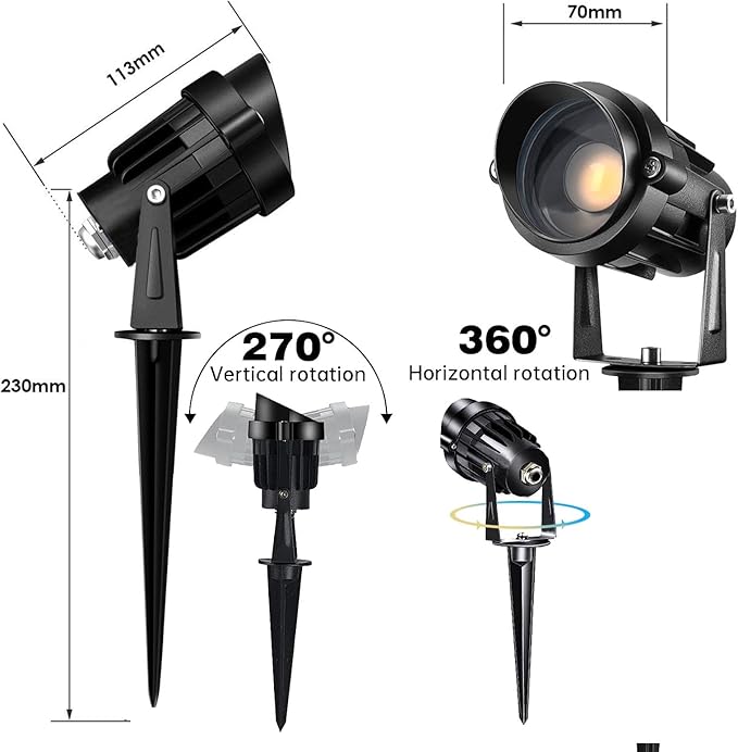 Low Voltage Landscape Lights with Connectors Outdoor: 7W 700LM LED Landscape Lighting for Tree Garden Yard Pathway | Lumora