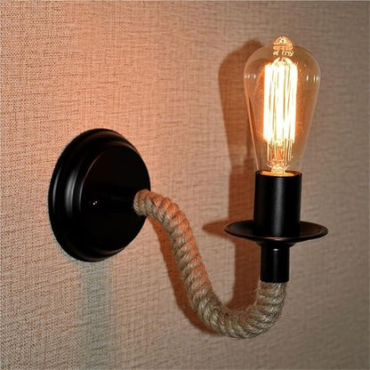 Retro Black Wall Sconce, Industrial Vintage Wall Lamp, Farmhouse Wall Light, Cafe Restaurant Bedroom Corridor Lighting Fixture, Metal Indoor Wall Mount Decoration