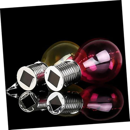 5pcs Solar Hanging Light Bulbs Outdoor Led Decor for Patio Courtyard Garden Full Solar Powered Unique Clip Design Warm Light
