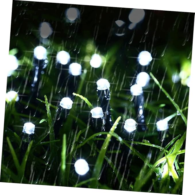 HOMSFOU Solar Led String Lights Beads for Garden Outdoor Wedding Party Patio Deck Christmas Decor | Lumora