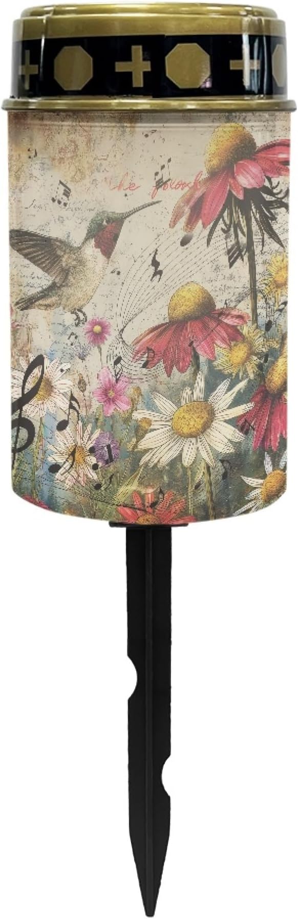 Hummingbird Flower Solar Garden Lights Outdoor Flameless Pathway Lights LED Solar Lantern Landscape Decorative Lighting for Yard Patio Solar Stake Lights Spotlight Warm White Lantern