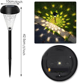 2PCS Garden Solar Lights Warm Color LED Flower Stake Light Decorative Landscape Lawn Yard Outdoor Lights Diameter | Lumora