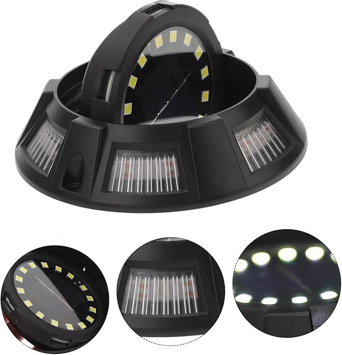Mipcase 4pcs Solar Ground Lights Outdoor Decorative Pathway Lights Solar Garden for Patio Lawn Walkway