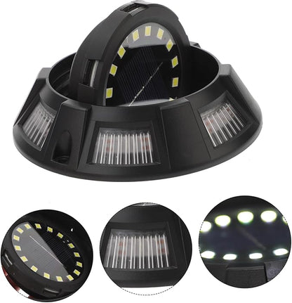 Mipcase 4pcs Solar Ground Lights Outdoor Decorative Pathway Lights Solar Garden for Patio Lawn Walkway