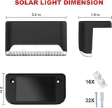 pearlstar 16 Pack Solar Step Lights,Solar Deck Railing Lights Outdoor Waterproof Led Fence Lamp for | Lumora