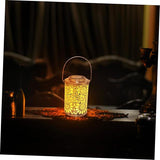 balacoo 1Pc Solar-Powered Hollowed Out Pattern Projection Lantern with Handle Outdoor Lamp for Garden and Patio | Lumora
