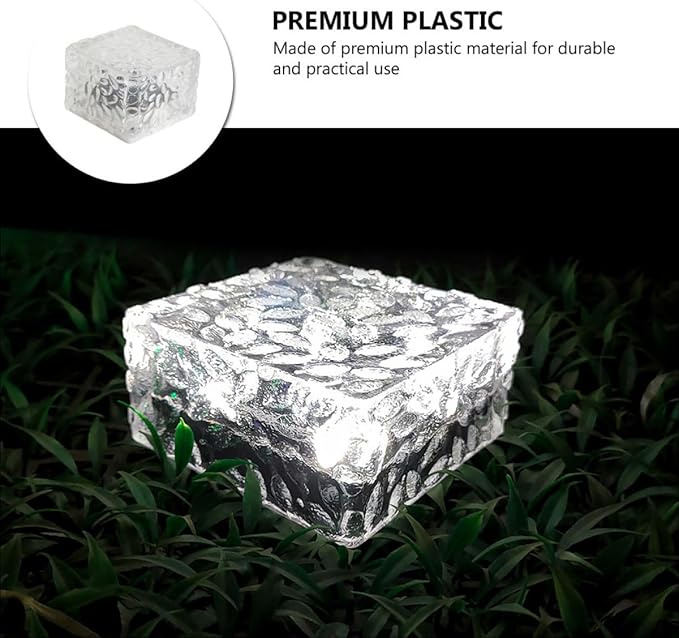 Solar Powered Floor Light LED In-ground Brick Lamp Waterproof Solar Yard Light Cold White for Outdoor Patio Garden | Lumora
