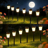 12 Solar-Powered Outdoor Path Lights, Durable LED, IP55 Waterproof, Suitable for lawns, patios, courtyards | Lumora