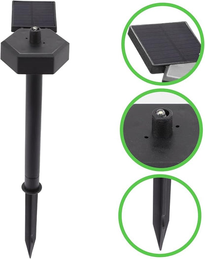 3pcs Solar Pathway Lights Led Garden Light for Driveway and Outdoor Use and Fast Charging