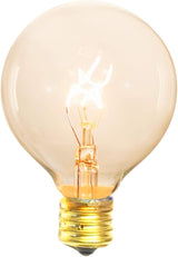 EST. LEE DISPLAY L D 1902 Indoor ＆ Outdoor G50 Globe Light Bulbs, Transparent Clear Color Glass, Incandescent | Lumora