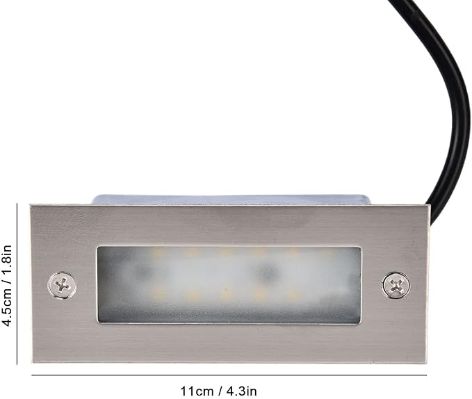 Garosa 12LED,Water Proof Stainless Steel Stair Lights,Outdoor Landscape Lights for Fences,Stairs,Balconies | Lumora