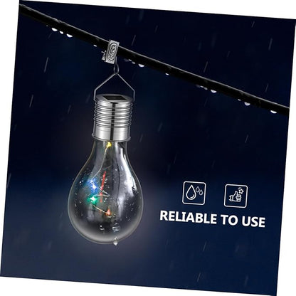 4pcs Solar LED Bulbs Copper Wire for Outdoor Hanging Lights Colorful Garden Decoration