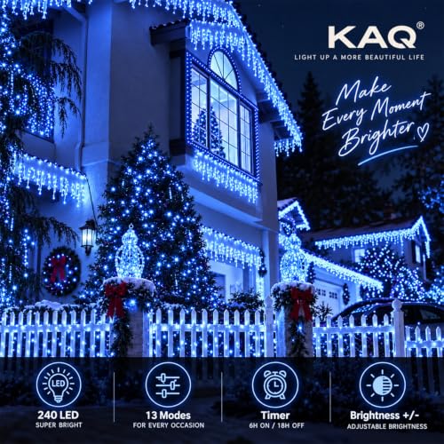 Connectable 240LED 88Ft String Lights, Christmas Lights Indoor Outdoor