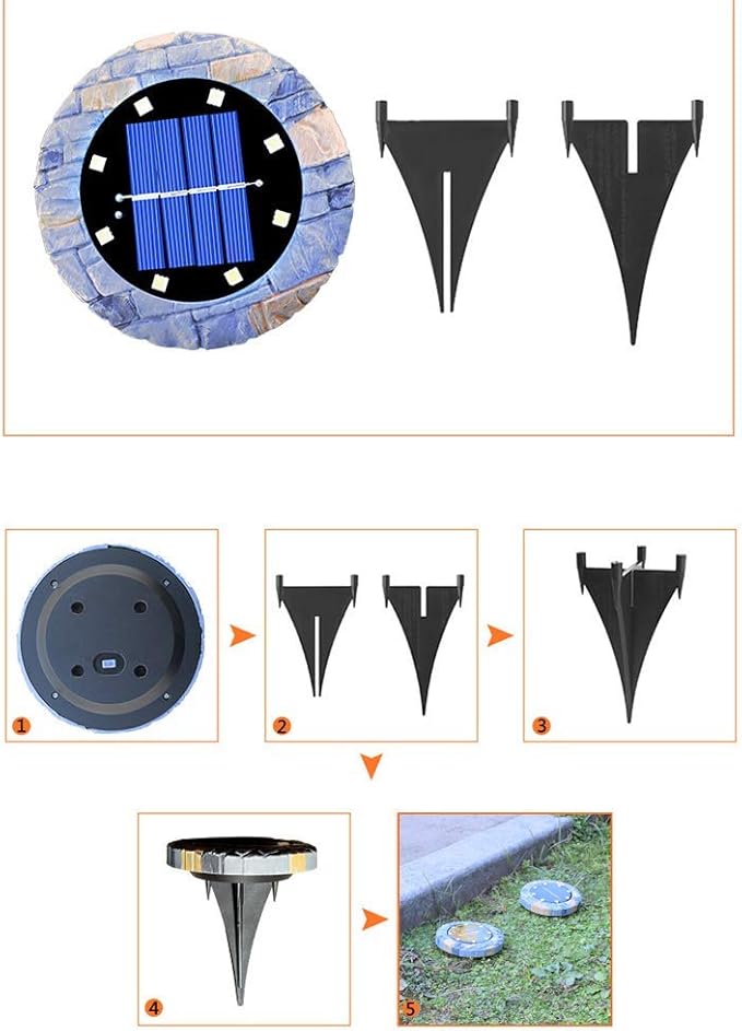 Solar Lights Outdoor Garden, Solar Lights Outdoor Ip65 Waterproof Led Solar Pathway Lights Each with 8 Led Lamp | Lumora