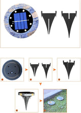 Solar Lights Outdoor Garden, Solar Lights Outdoor Ip65 Waterproof Led Solar Pathway Lights Each with 8 Led Lamp | Lumora