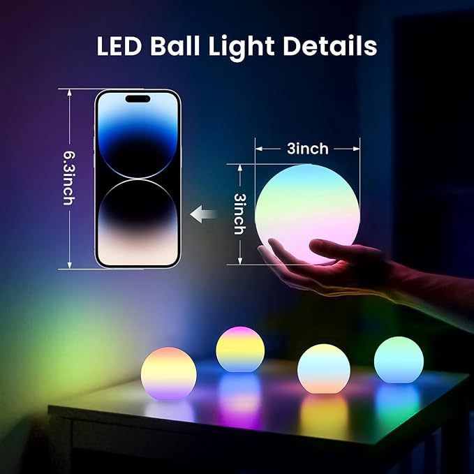 LOFTEK Floating Pool Lights, 3-inch RGBW Color Changing Swimming Pool Lights, IP65 Waterproof - Outdoor Path Light | Lumora