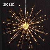 1 Pack Starburst Sphere Lights with Remote Control,200 LED Firework Light, 8 Modes - Outdoor Security Flood Light | Lumora