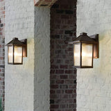 Modern and Simple Outdoor Wall Sconce,e 26 Base Socket Exterior,Waterproof Matte Brown AlumiExpression artistique m | Lumora