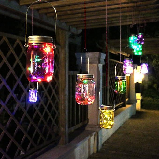 2PCS Garden Solar Lights Multi-Color Changing LED Flower Stake Light Decorative Landscape Lawn Yard Outdoor Lights Length is About 70*140/ 3*6inch Warm White And Colored Lights Sold as Two as Shown