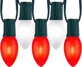 C9 LED Christmas Lights Outdoor, 100 Feet C9 String Lights with 100 Shatterproof Matte Bulbs, Connectable | Lumora