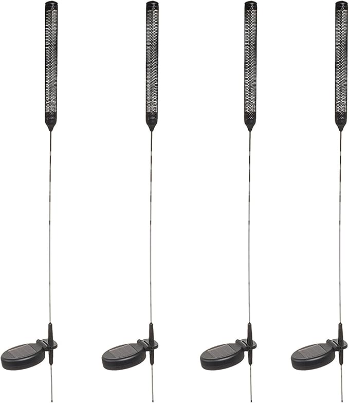 Solaration Cat Tail Solar LED Path Lights 4Piece Set (Black)