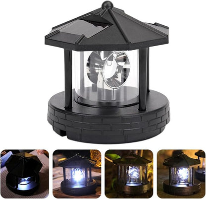 Creative Rotating LED Solar Walkway Lights Outdoor Garden Path Lighting Solar Powered Plastic Landscape Decorative Lamp