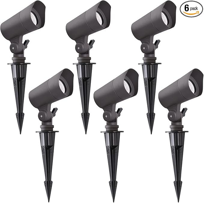 LED Landscape Lights with Connectors, 12V Low Voltage, Warm White 3000k, 4W, 175LM, Outdoor Waterproof Garden | Lumora