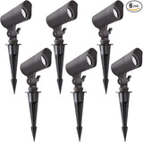 LED Landscape Lights with Connectors, 12V Low Voltage, Warm White 3000k, 4W, 175LM, Outdoor Waterproof Garden | Lumora