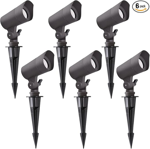 LED Landscape Lights with Connectors, 12V Low Voltage, Warm White 3000k, 4W, 175LM, Outdoor Waterproof Garden | Lumora