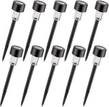 10pcs Waterproof Solar Powered LED Garden Landscape Path Lights with Ground Stake, White Light Outdoor Lawn and | Lumora