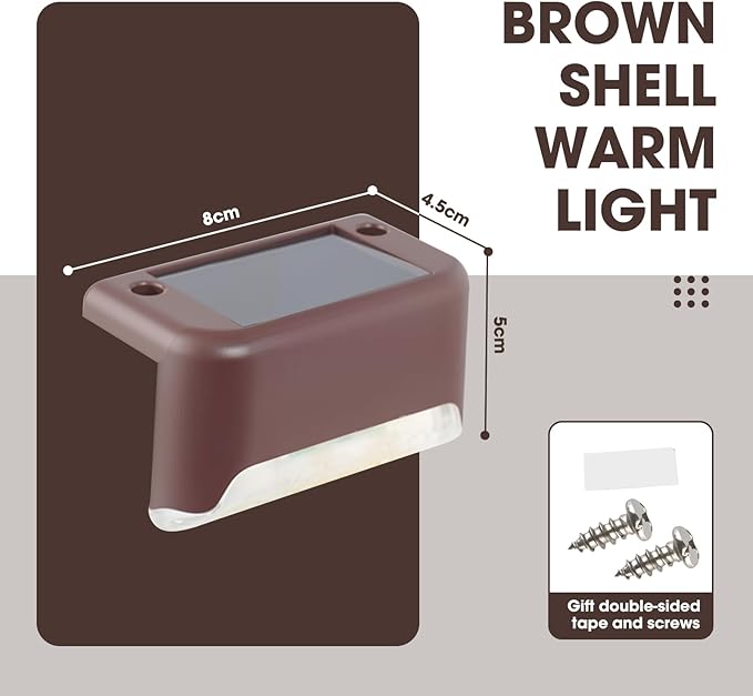 Solar Deck Lights Outdoor 16 Pack,Solar Step Lights Waterproof for Stairs,Step,Patio Front Porch,Backyard | Lumora