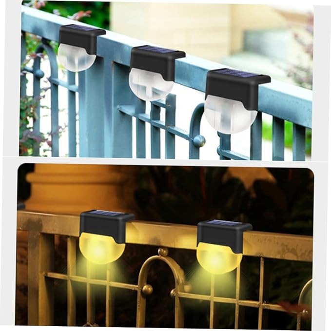 1Pc Solar Stair Light Outdoor Handrail Lamp Warm Lighting for Decks and Fences Solar Powered LED Outdoor Step | Lumora