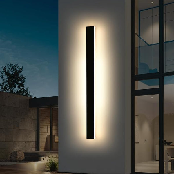 Mikeru 59inch Long LED Wall Light, 3000k Exterior Wall Sconces, Acrylic Invisible Exterior Wall Light for Porch | Lumora