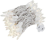 Novelty Lights 22 Feet 100 Bulb Incandescent Mini Light String, Clear with 2.5-Inch Spacing on White Wire, UL | Lumora