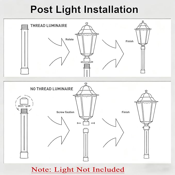Universal Outdoor Post Light Pole with Hanging Arm, Black Cast Aluminum Pole with 2.36" Fitter Mount, 76in Tall | Lumora