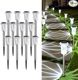 12 Pack Solar Pathway Lights Outdoor – Waterproof Warm White LED Landscape Lighting for Yard, Garden, Driveway | Lumora