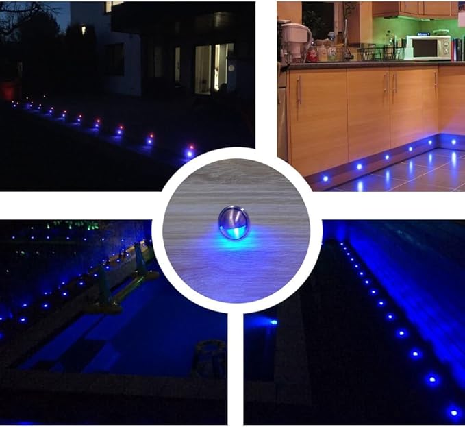 LED Stair Light Low Voltage Waterproof IP65 Outdoor 1-2/5" Recessed Wood LED Deck Lighting Yard Garden Patio Step | Lumora