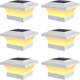 T-SUN Solar Post Cap Lights, Waterproof Outdoor Solar Powered Deck Fence Post Lights for 4 X 4 Wooden/Vinyl Posts | Lumora