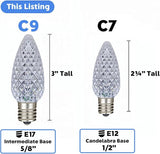 Novelty Lights 250CT C9 LED Faceted Ultra Bright Dimmable Outdoor Christmas Light Replacement Bulbs - Decorative | Lumora