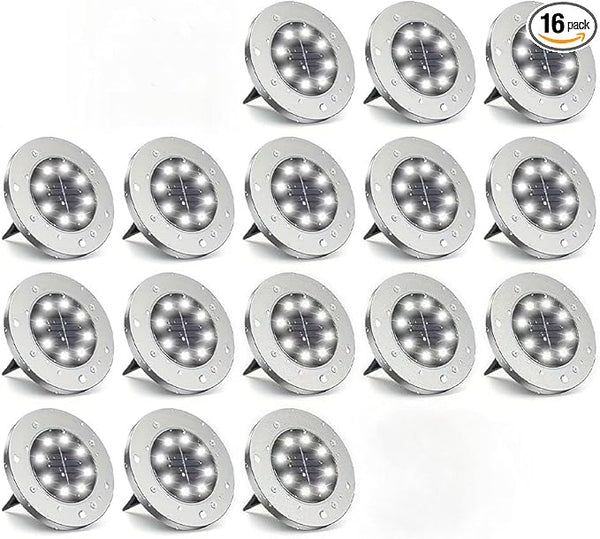6/16/18 Pack Solar Lights Outdoor, IP44 Waterproof Solar Ground Lights with 8 Modes, Solar Powered Landscape | Lumora