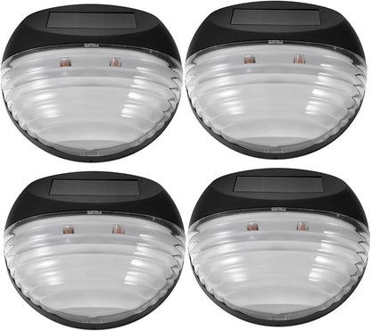 ARTIBETTER Solar Pathway Lights 4 Pack Solar Powered Outdoor Stairs Fence Garden Security Lamps