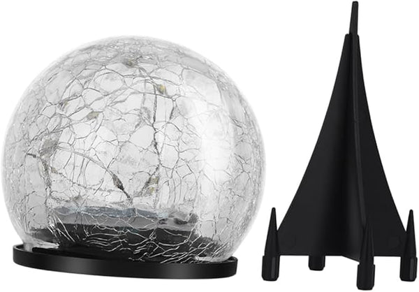 Kisangel Solar Cracked Globe Ground Light Warm Yellow Outdoor Garden Buried Lamp for Pathway Patio Lawn Decor Solar | Lumora