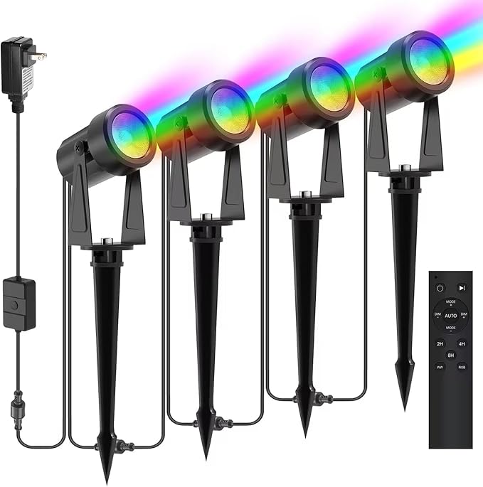 SUNTHIN The Replacement lamp Head for The RGBW Outdoor Landscape Spotlight is only Compatible Low-Voltage RGBW Landscape spotlights