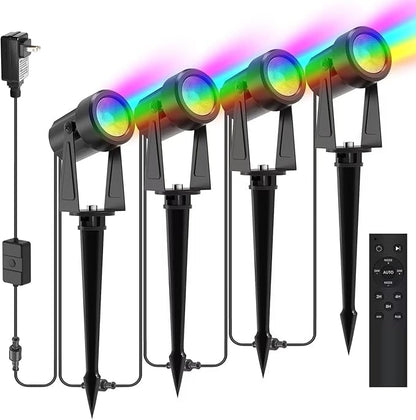 SUNTHIN The Replacement lamp Head for The RGBW Outdoor Landscape Spotlight is only Compatible Low-Voltage RGBW Landscape spotlights