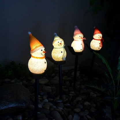 Solar Lights Christmas Solar Powered LED Light Decor Outdoor Garden Stake Lamps Xmas Yellow