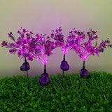 4 Pack Solar Garden Lights Phalaenopsis, Outdoor Waterproof IP65, Purple Light, for Gardens, patios, courtyards | Lumora