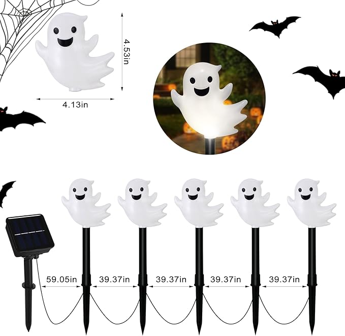 Solar Christmas Pathway Lights (Cool White)