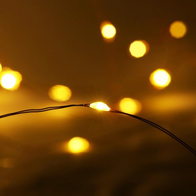 woohaha Solar String Lights,2 Pack 33FT 100 LED Solar Fairy Lights Outdoor Waterproof 8 Mode,Solar Twinkle Outdoor Light Decorative Copper Wire for Tree,Garden,Christmas,Patio,Home,Party(Warm White)