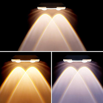 Solar Fence Lights Outdoor Waterproof Led, 3000K/4000K/6000K 3 Modes 50 Lumens Fence Lights Solar Powered for Wall/Patio/Outside/Post/Yard/Garden/Stair, Auto ON/Off Deck Lighting (8 Pack)